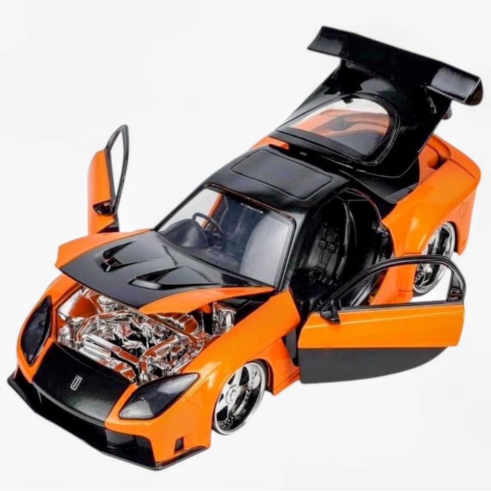 Fast & Furious Han 1995 Mazda RX-7 Widebody Jada Diecast 1:24 Car & Figure - Picture 10 of 15